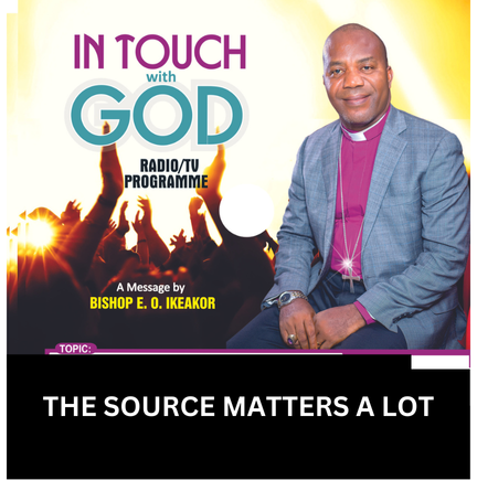 THE SOURCE MATTERS ALOT
